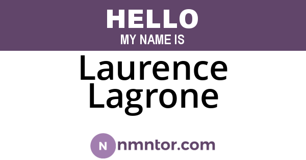 Laurence Lagrone