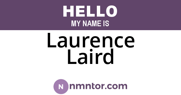 Laurence Laird