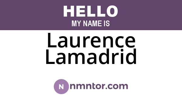 Laurence Lamadrid