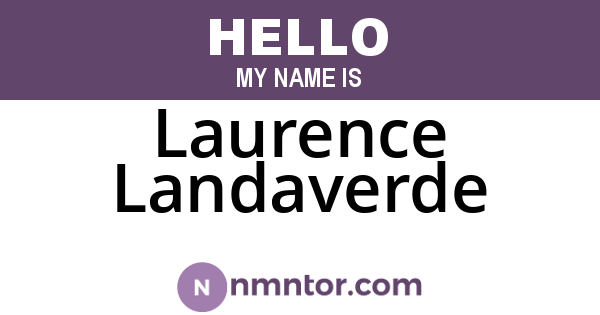 Laurence Landaverde