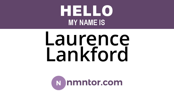 Laurence Lankford
