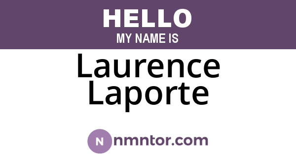 Laurence Laporte
