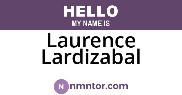 Laurence Lardizabal
