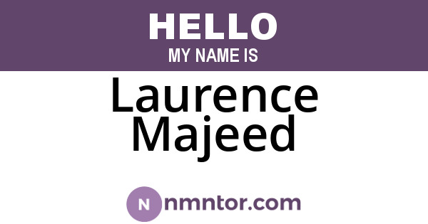 Laurence Majeed