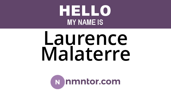 Laurence Malaterre