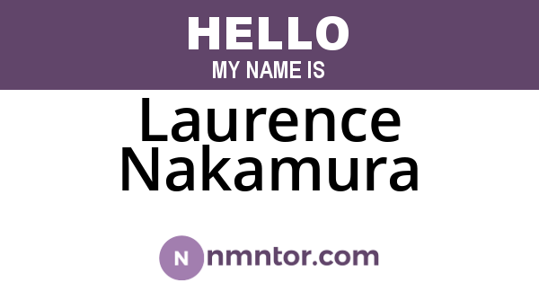 Laurence Nakamura