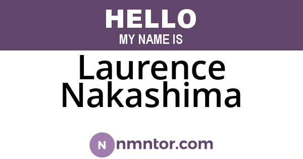 Laurence Nakashima