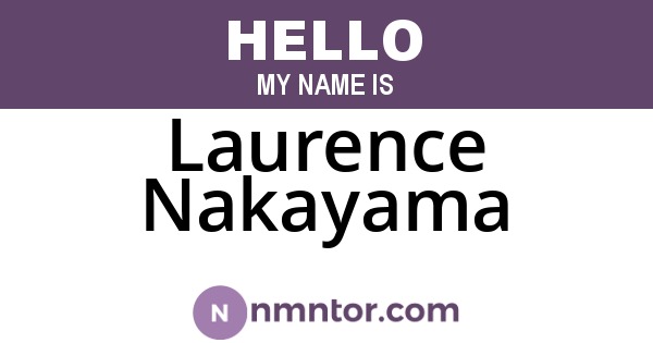 Laurence Nakayama