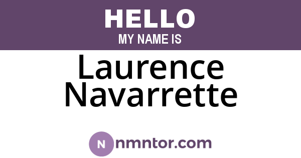 Laurence Navarrette