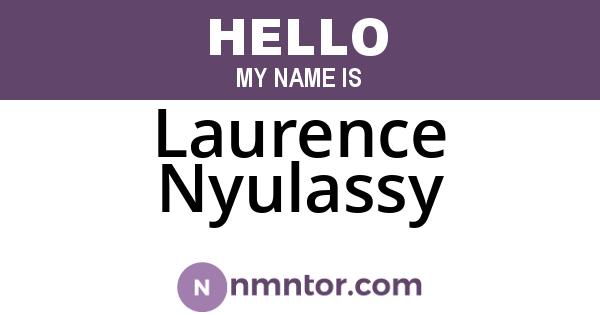 Laurence Nyulassy