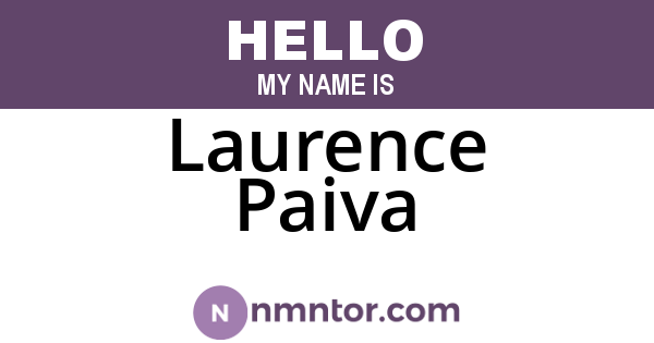 Laurence Paiva