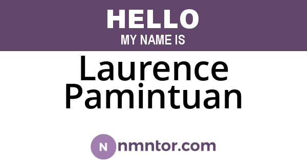 Laurence Pamintuan