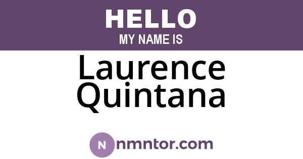 Laurence Quintana