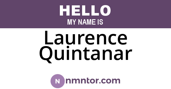 Laurence Quintanar