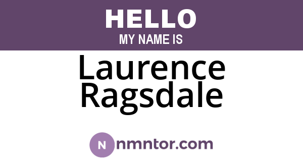 Laurence Ragsdale