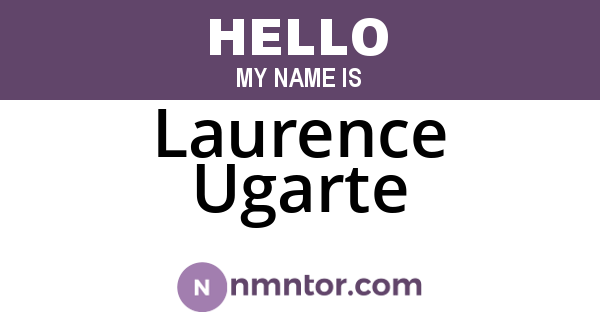 Laurence Ugarte
