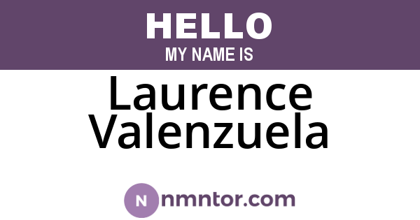 Laurence Valenzuela