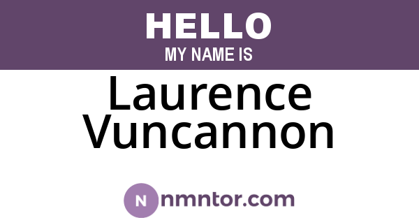 Laurence Vuncannon