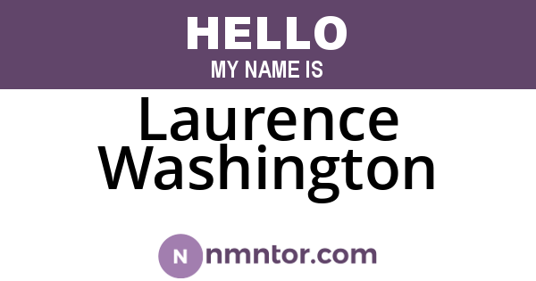 Laurence Washington