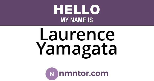Laurence Yamagata