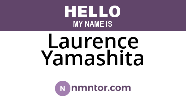 Laurence Yamashita