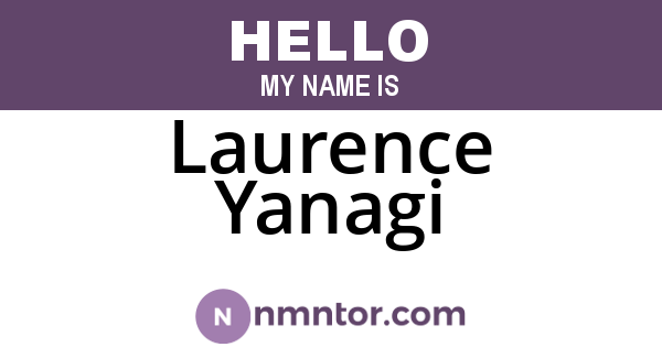 Laurence Yanagi