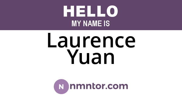 Laurence Yuan