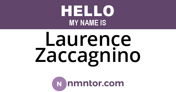 Laurence Zaccagnino