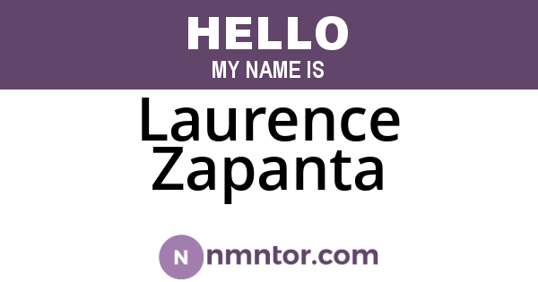 Laurence Zapanta