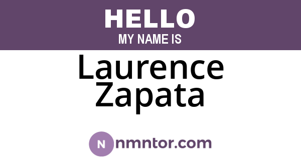 Laurence Zapata