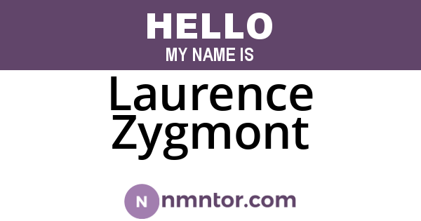 Laurence Zygmont