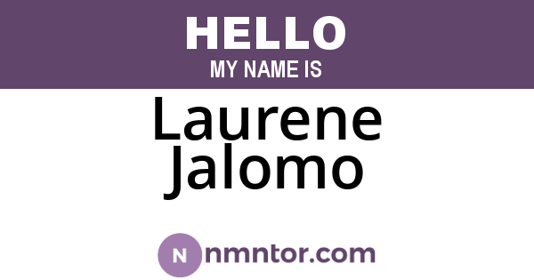 Laurene Jalomo