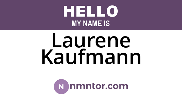 Laurene Kaufmann