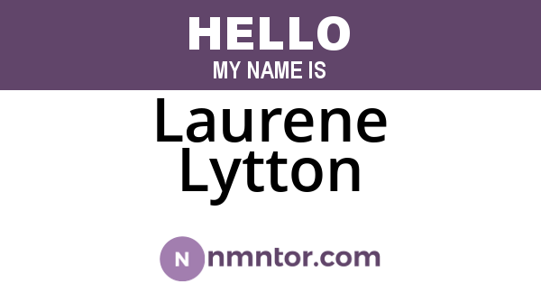 Laurene Lytton