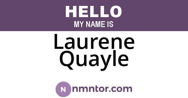 Laurene Quayle