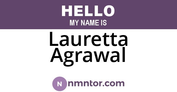 Lauretta Agrawal