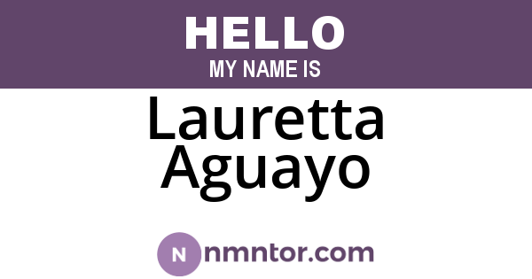 Lauretta Aguayo