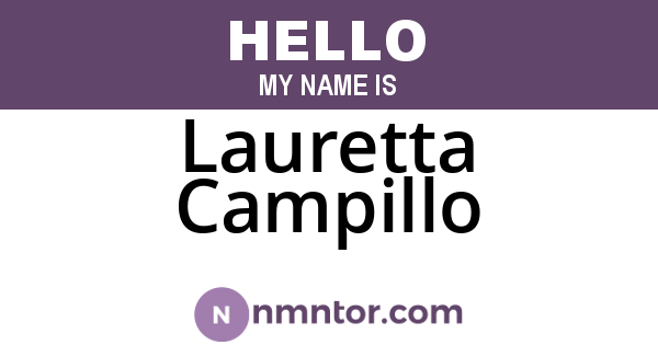 Lauretta Campillo