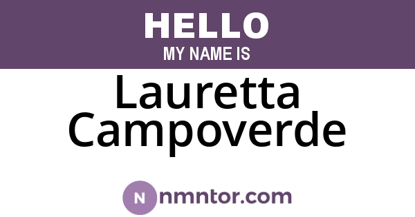 Lauretta Campoverde