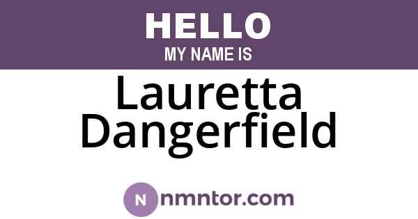 Lauretta Dangerfield