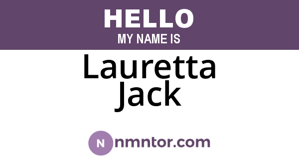 Lauretta Jack