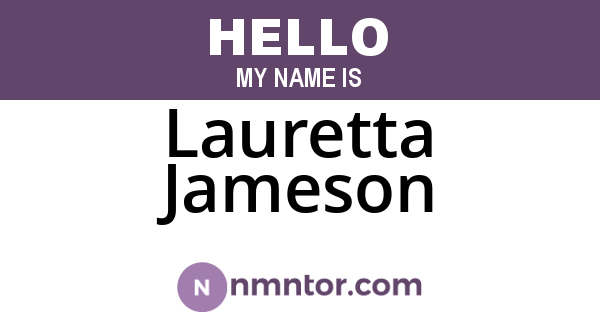 Lauretta Jameson