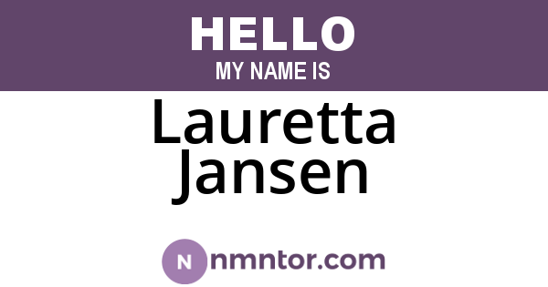 Lauretta Jansen