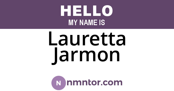 Lauretta Jarmon