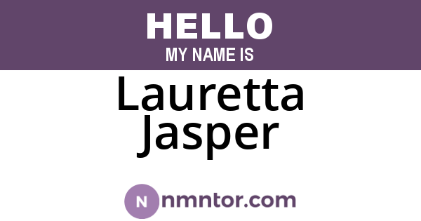 Lauretta Jasper