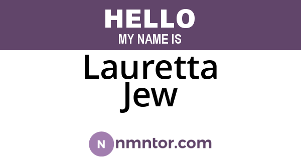Lauretta Jew