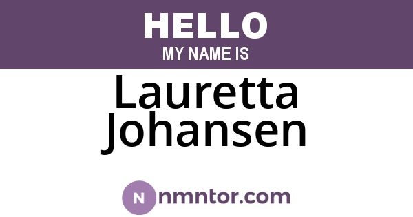 Lauretta Johansen