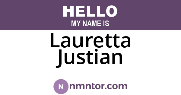 Lauretta Justian