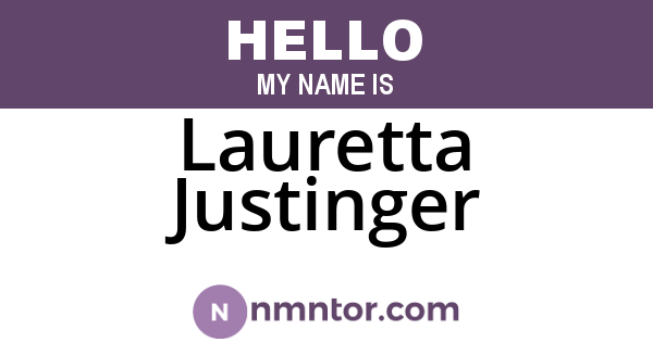 Lauretta Justinger