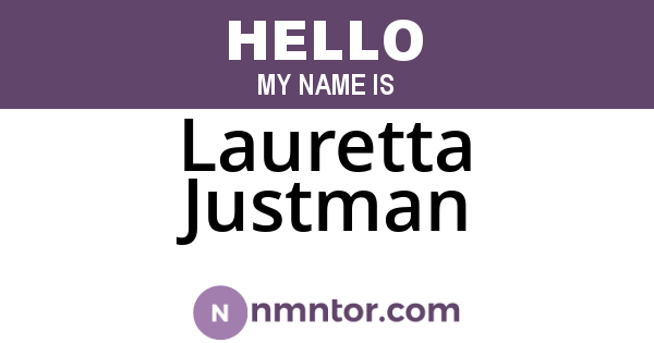 Lauretta Justman